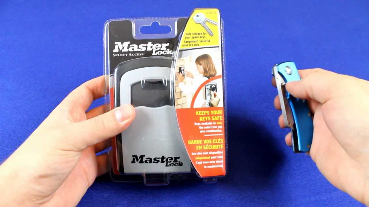 How do you pick a master lock with a knife?